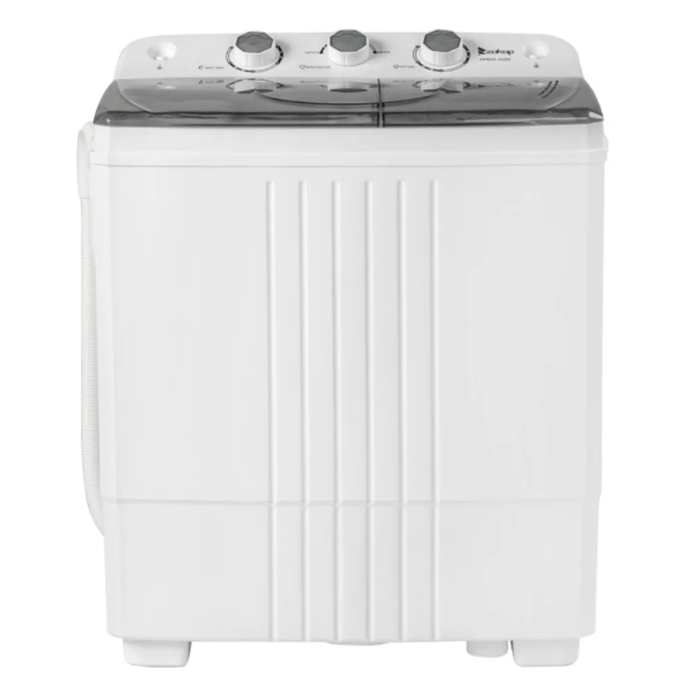 Washing Machines, with Built-in Drain Pump 20Lbs Semi-automatic for Apartment, Dorms, RVs, Camping and More, Washing Machines