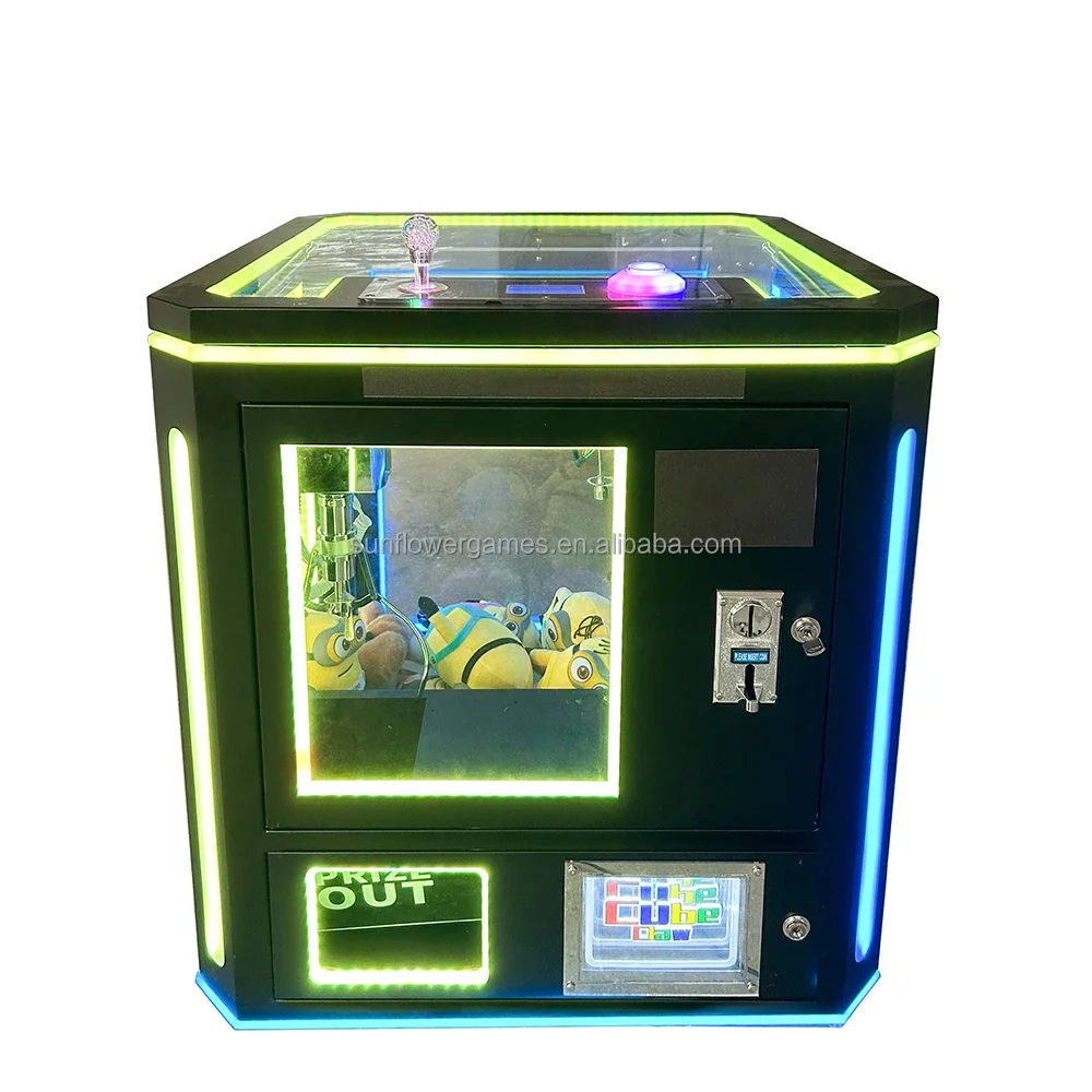

Coin Operated Claw Crane Machine Toy Vending Game Machine With Bill Acceptor For Amusement Park