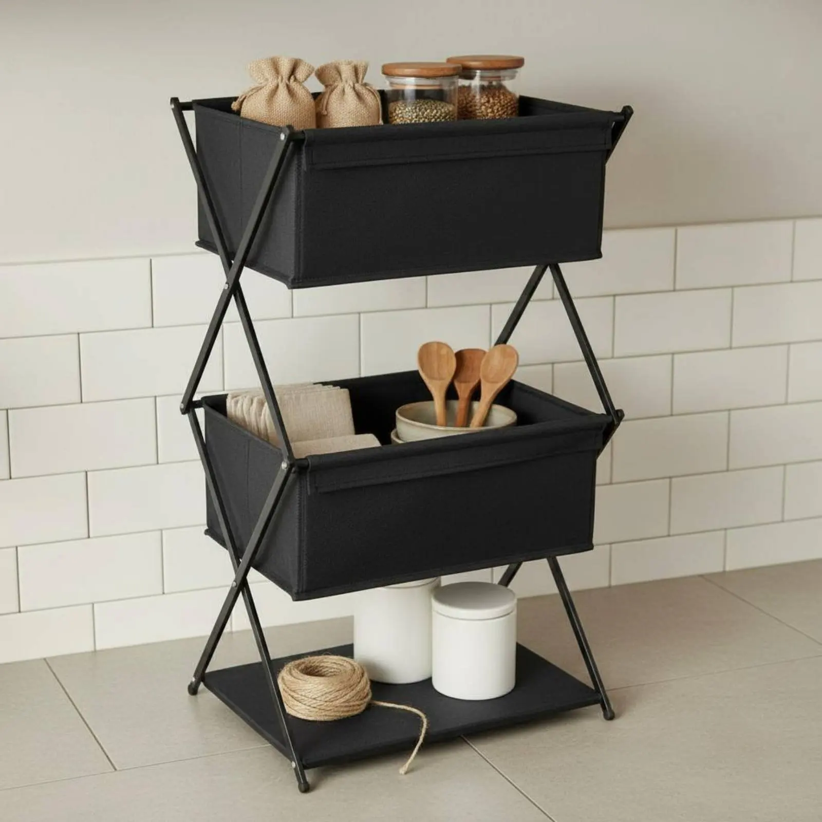 3-tier-camping-rack-waterproof-textile-portable-storage-shelf-foldable-organizer-stand-sturdy-duty-outdoor-gear