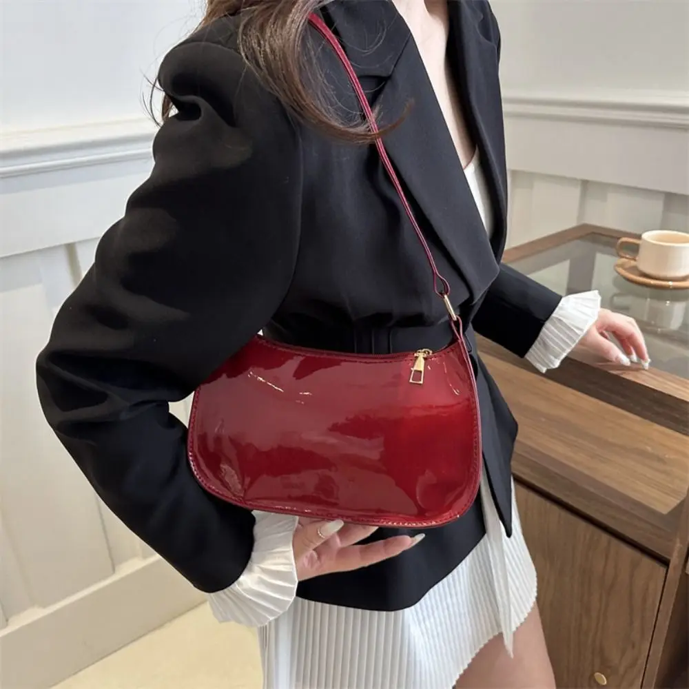 

Trendy New Design Women's Shoulder Bag Leather Luxury Solid Color Armpit Bag Sweet Gentle Small Handbag Women