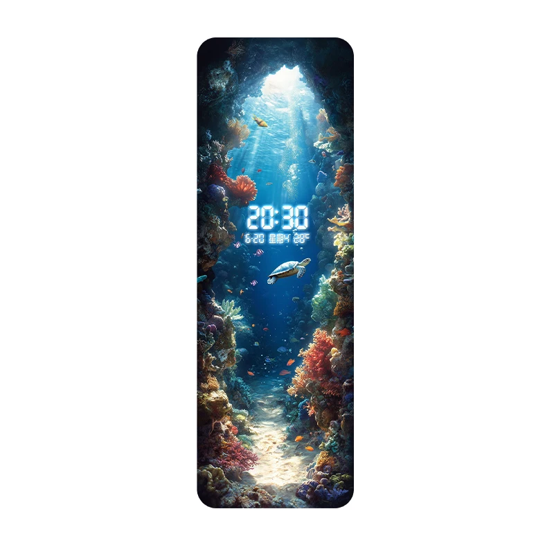Luxe nieuwe digitale LED wandklok badkamer nieuwe dolfijn woonkamer huisdecoratie items schilderij interieur wandklok - afbeelding 2