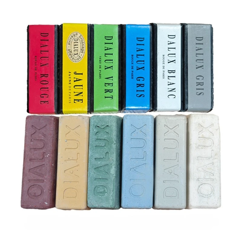 2025 HOT! Stainless Wax Quality 6 Colors Luster With Block Copper Gold Jewelry Solid Polishing Tool Polishing Silver Wax
