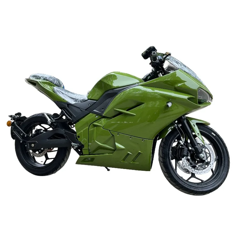 دراجة نارية كهربائية شديدة التحمل Zuimi 3000W محرك متوسط، دراجة نارية للسباق للبالغين بطول 120 كم/ساعة للتجول والطرق الوعرة