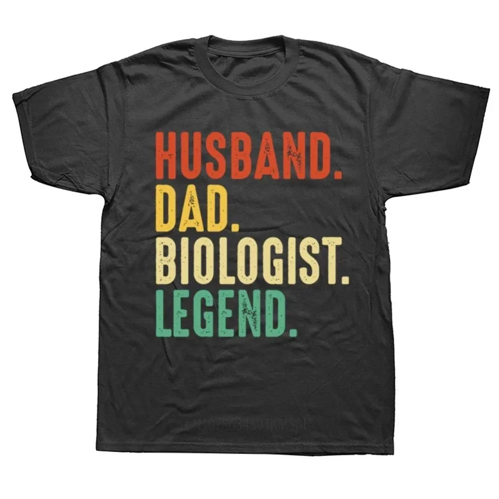 Father Husband Biologist DNA Genetic Engineering Science T Shirt Funny Short Sleeves Birthday Gifts T-shirt Mens Clothing