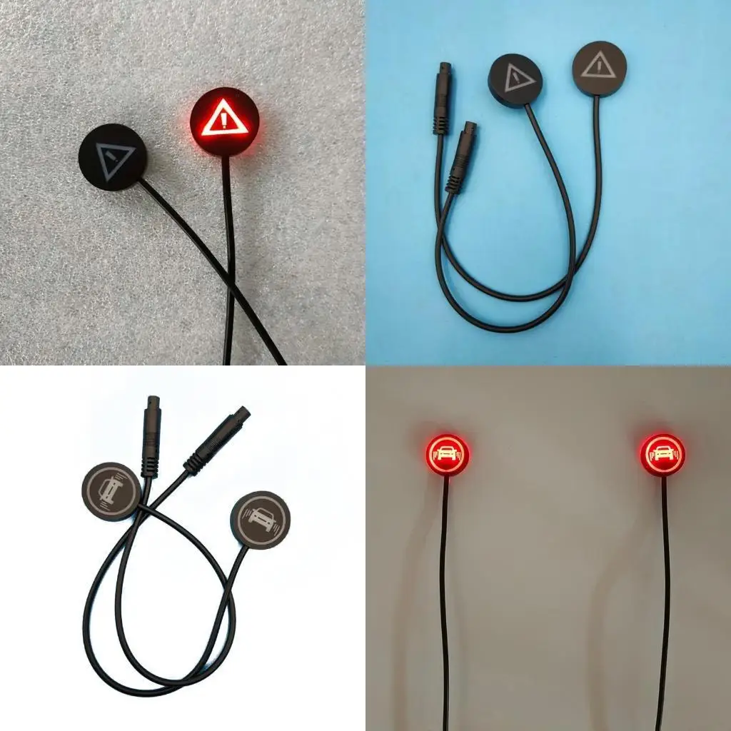 6XDF 2Pcs 12V/5V Car Blind Spot Detection System Warning Light Mirror Radars Detection for Safety Driving
