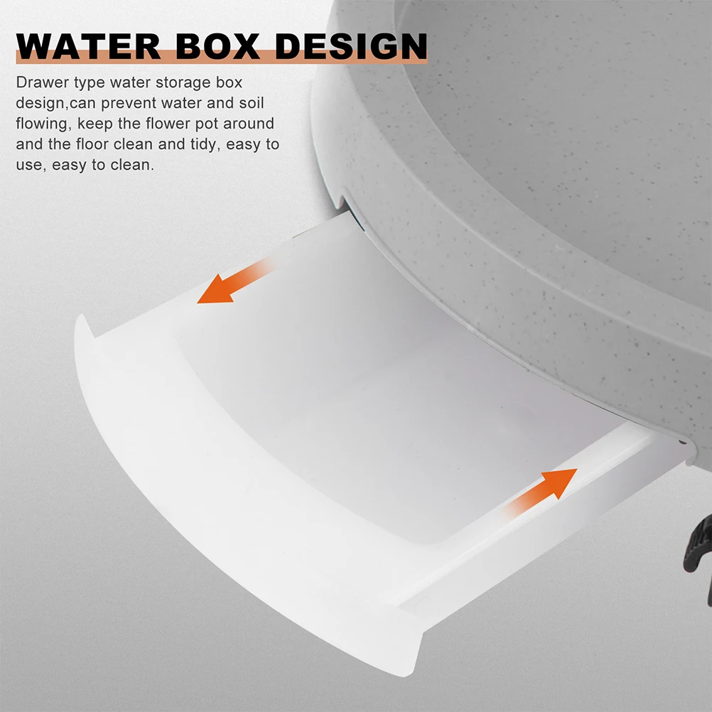 

Mobile Planter Tray Heavy Duty Plastic Flowerpot Bottom Trays Wheel Universal Indoor Plant Pot Water Drip Pads Gardening Bonsai