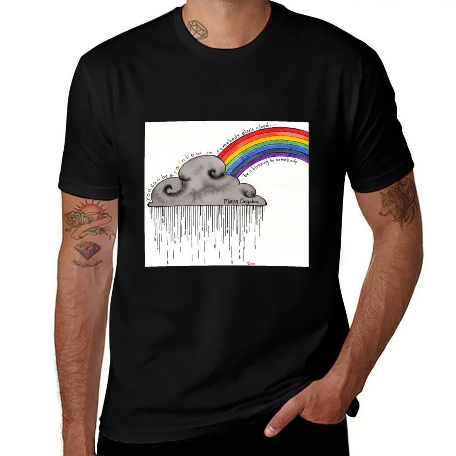 Be a Rainbow T-Shirt Fitness Training Breathable Tee T-Shirt