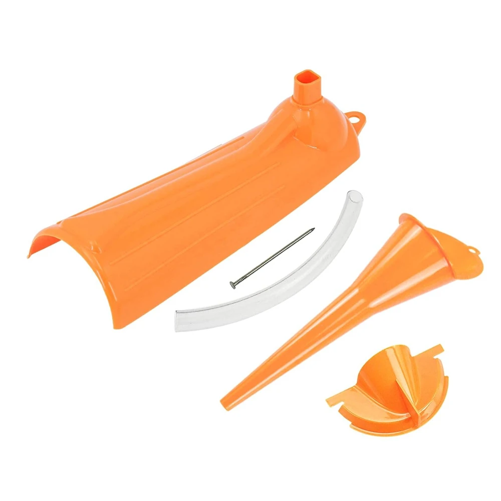 

Crankcase Fill Funnel Primary Case Oil Fill Oil Filter Funnel Set Compatible with Harley 3 Pcs Orange