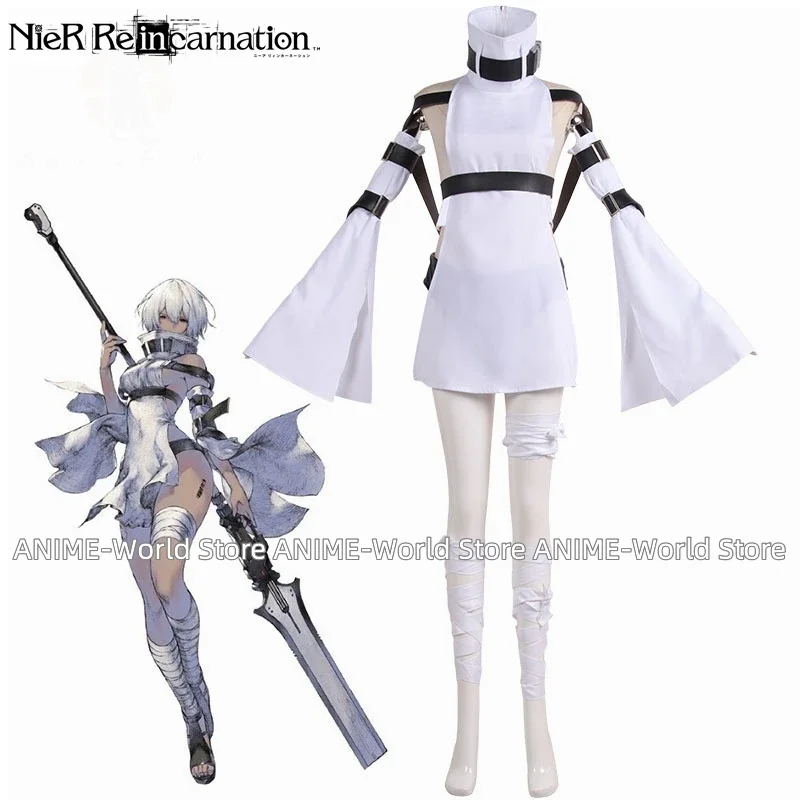 

NieR:Re[in]carnation Noelle Cosplay Costume Girls' Sexy White Uniform Set Game Anime Exhibition Performance Clothing