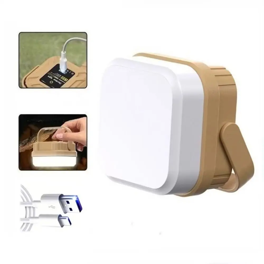 المحمولة فانوس التخييم في الهواء الطلق قابل للتعديل مصباح ليد USB قابلة للشحن خيمة مصباح إضاءة مقاومة للماء فانوس صيانة العمل