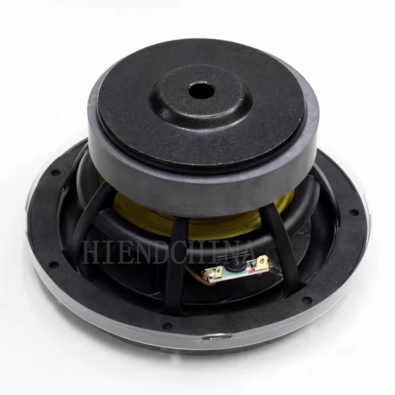 Moldura de alumínio fundido revestido com papel plástico diagonal, Mid-woofer HiFi Speaker, Long Stroke, 5Ohm, EY-04, 1Pc