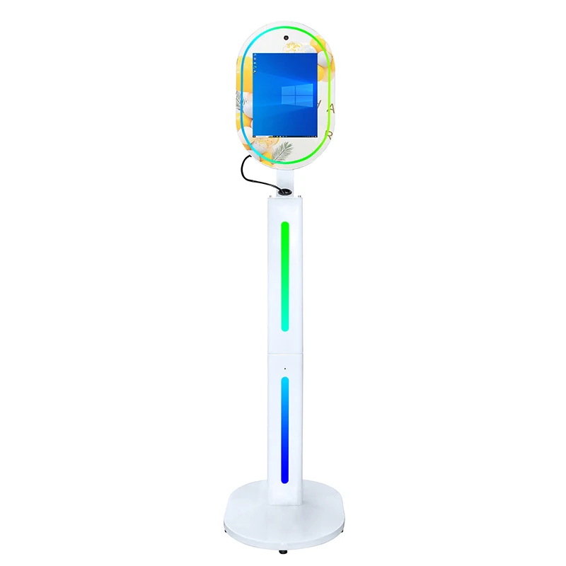 13.3 Inch Touch Screen Mirror Photo Booth  Built-in 48 Million HD Camera  Photobooth Kiosk for Rental