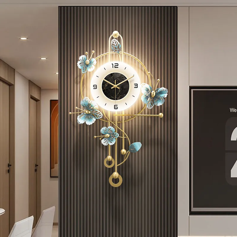 

Interior Modern Wall Clocks Aesthetic Silent Fashion Creative Xenomorph Clock Wall Digital Living Room Reloj De Pared Wall Decor