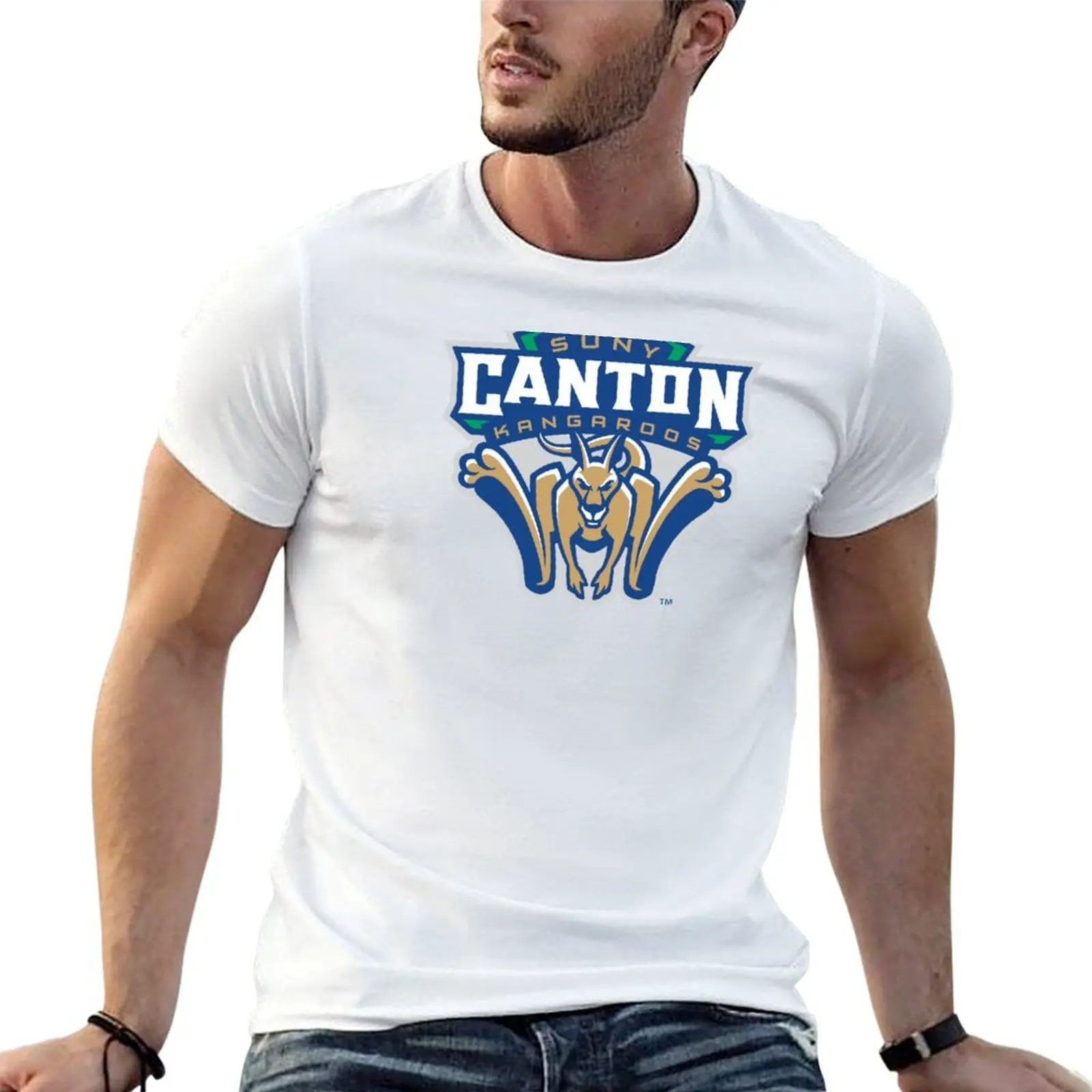 

SUNY Canton cangaroos T-Shirt man t shirt heavy cotton man t shirts cotton T-Shirt