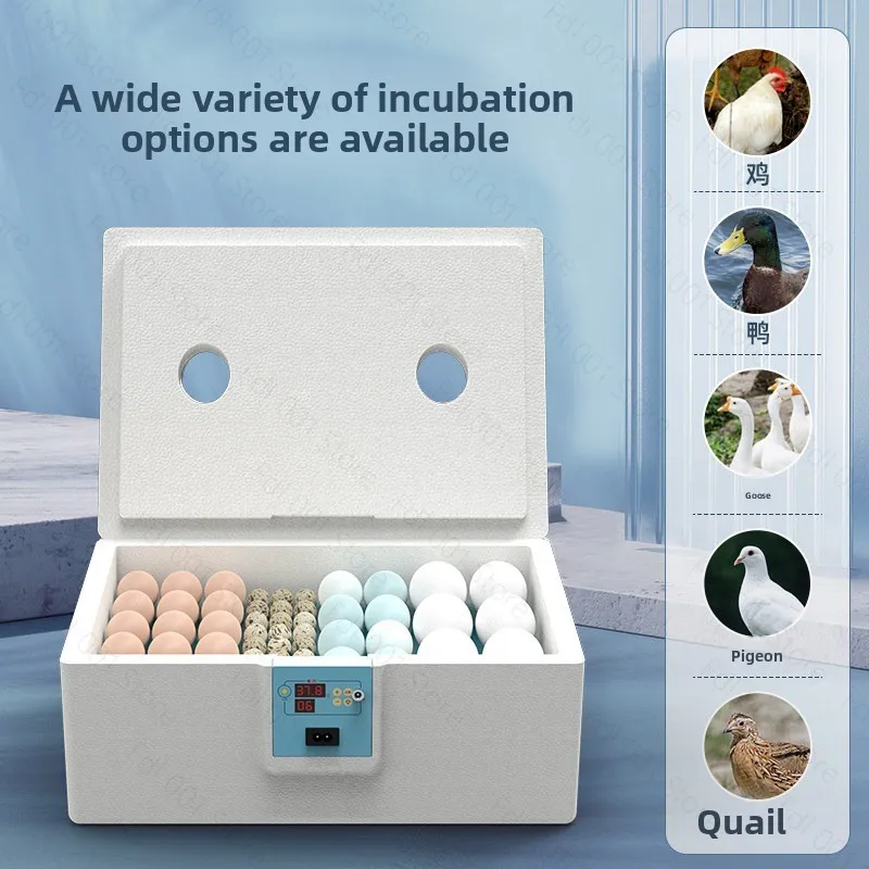 Fully Automatic Incubator For Egg Intelligent Bionic Chicken Duck Goose Waterbed and Incubator USB 24-hour Thermostatic