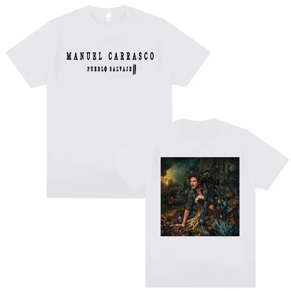 مغني الراب مانويل كاراسكو بويبلو سالفاجي جولة الجرافيك تي شيرت الرجال النساء المتضخم موضة خمر تي شيرت 100% القطن قمم تي شيرت