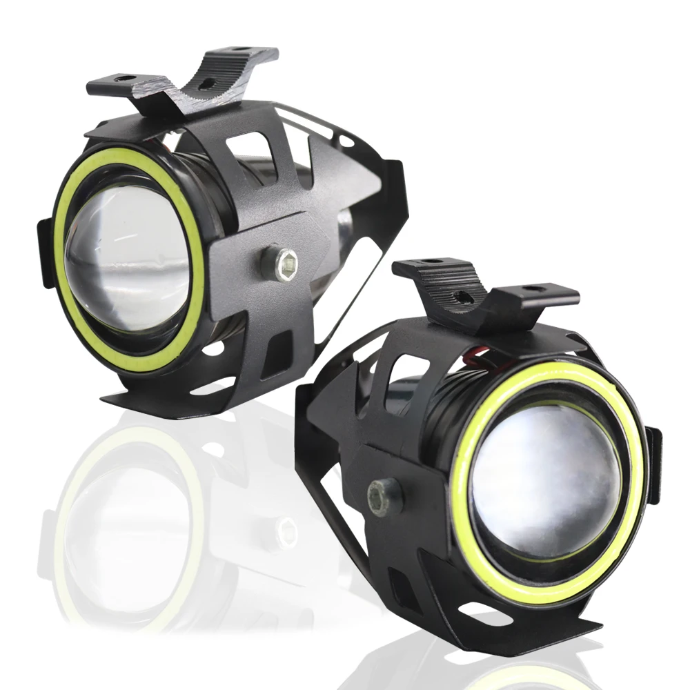 

Wholesale Motorcycle LED Headlight Driving Fog Spot Head Light Lamp Moto Spotlights Shoot the light For Honda/Ya-ma-ha/ K-T-M