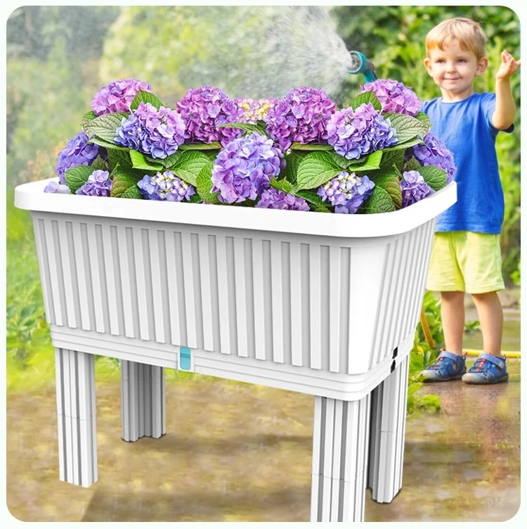 

Customized tall vegetable planting pot Balcony flower growing special box high-end long strip large plastic flower pot