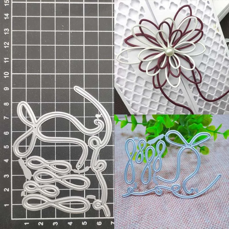 

Flower Bow Bowknots Metal Cutting Dies Stencil DIY Scrapbooking Album Paper Card Template Mold Embossing Craft Decoration