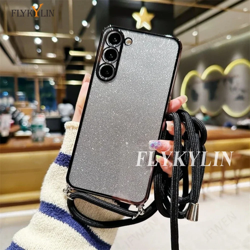 Hängendes Seil blinkende Handyhülle für OPPO A16 A17 A16S A91 A54S A9 A53 2020 Reno 11 12 Pro stoßfeste Schutzhülle