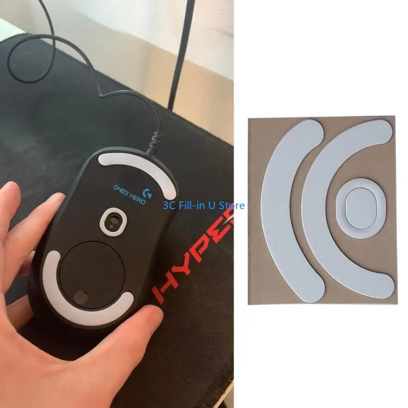G8TA Gaming Mouse Skates Изогнутая круглая края наклейка на мыши для мышей G403 G603 G703 мышей против скольжения
