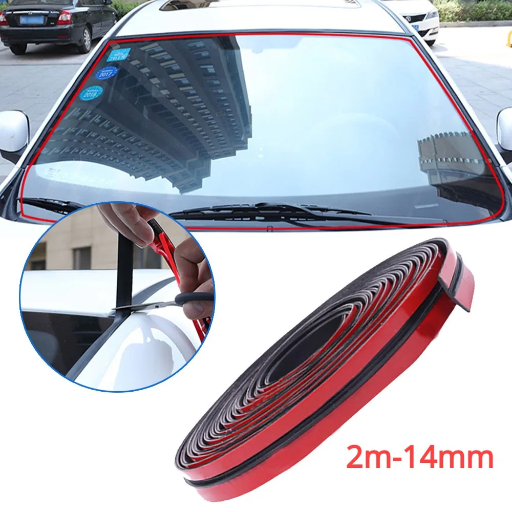 1pc Car Windshield Seal Strip Dust Sticker Car Windshield Soundproof Sealing Strip Car Sunroof Seal Strip Auto Accessories