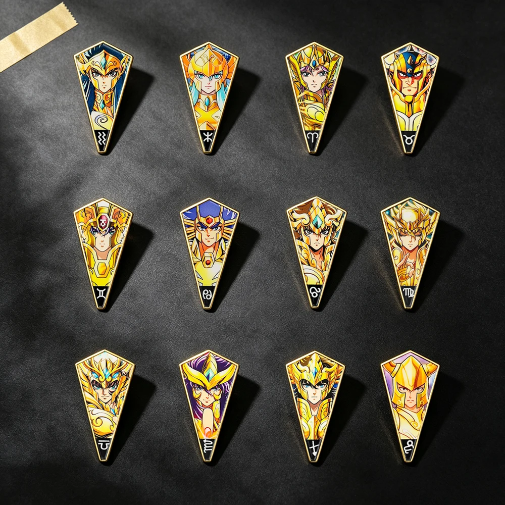 Japanese Anime Hard Enamel Pin Constellation Badge On Backpack Lapel Pins Brooches for Jackets Cosplay Accessories Gift Toys