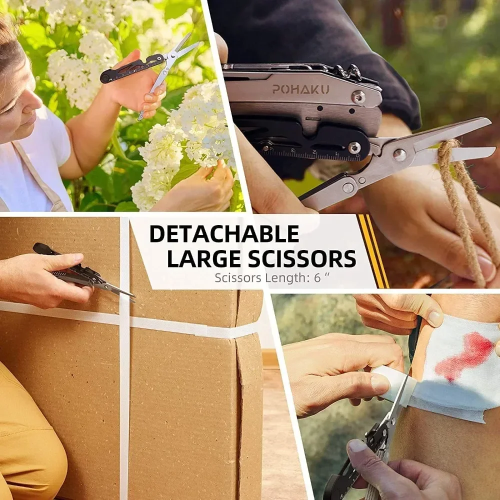 Couteau de Poche Multifonction en Acier Inoxydable, Mini Pince Portable pour la html, le Camping, la Survie, Pliable