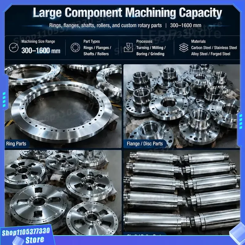 CNC Machined Forged Carbon Steel Bearing Seat H8 K6 Precision Aperture Ra1.6 Pulping Machine Spare Parts Custom According