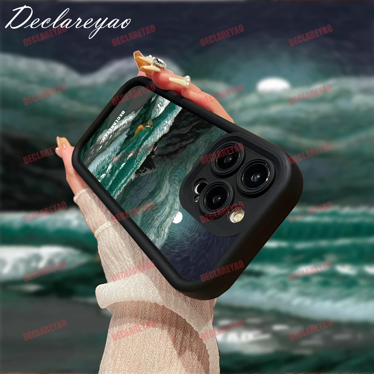 

DECLAREYAO Матовый легкий тонкий мягкий чехол из ТПУ для iPhone 6 S 7 8 SE 2022 14 Pro 16e 13 12 Mini 11 X Xs Max XR Противоударный чехол