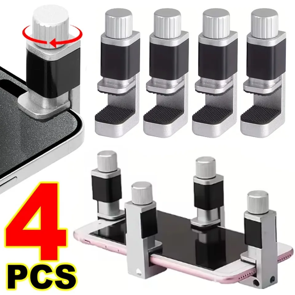 4/1 Piezas Clip universal para pantalla, herramienta de reparación de pantallas de teléfonos, abrazadera ajustable para fijar pantallas LCD para iPhone iPad Tablet