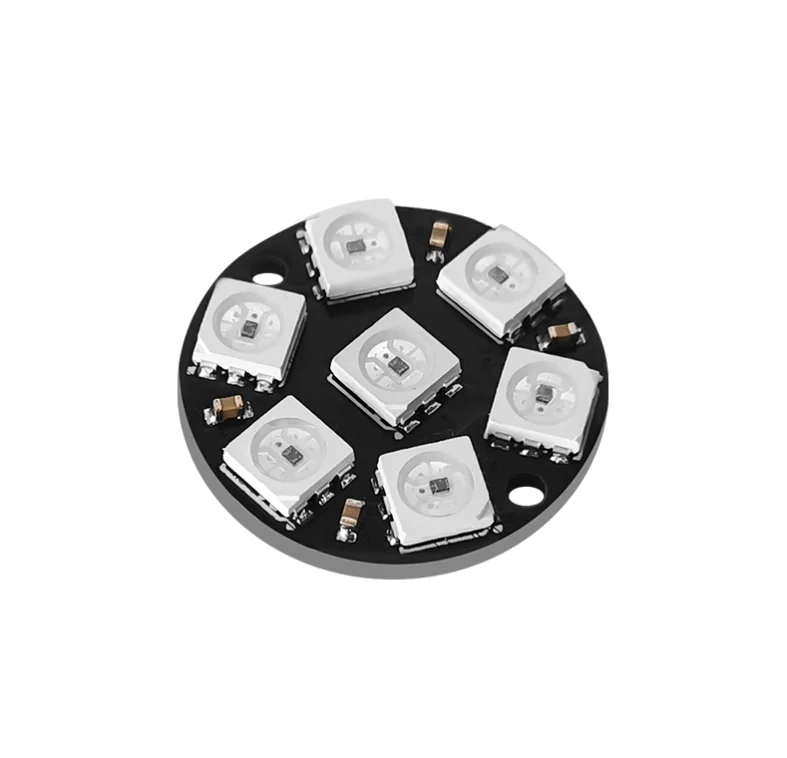 RGB LED Ring 7 Bits LEDs WS2812 5050 RGB LED Ring Lamp Light with Integrated Drivers for arduino