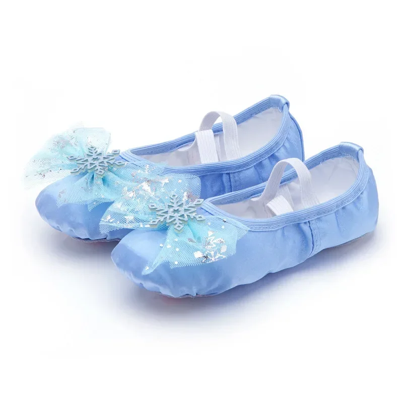 Jolies chaussures de ballet à l\'offre elles souples pour enfants, chaussures de princesse pour filles, griffe de chat, ballerine chinoise, exercices