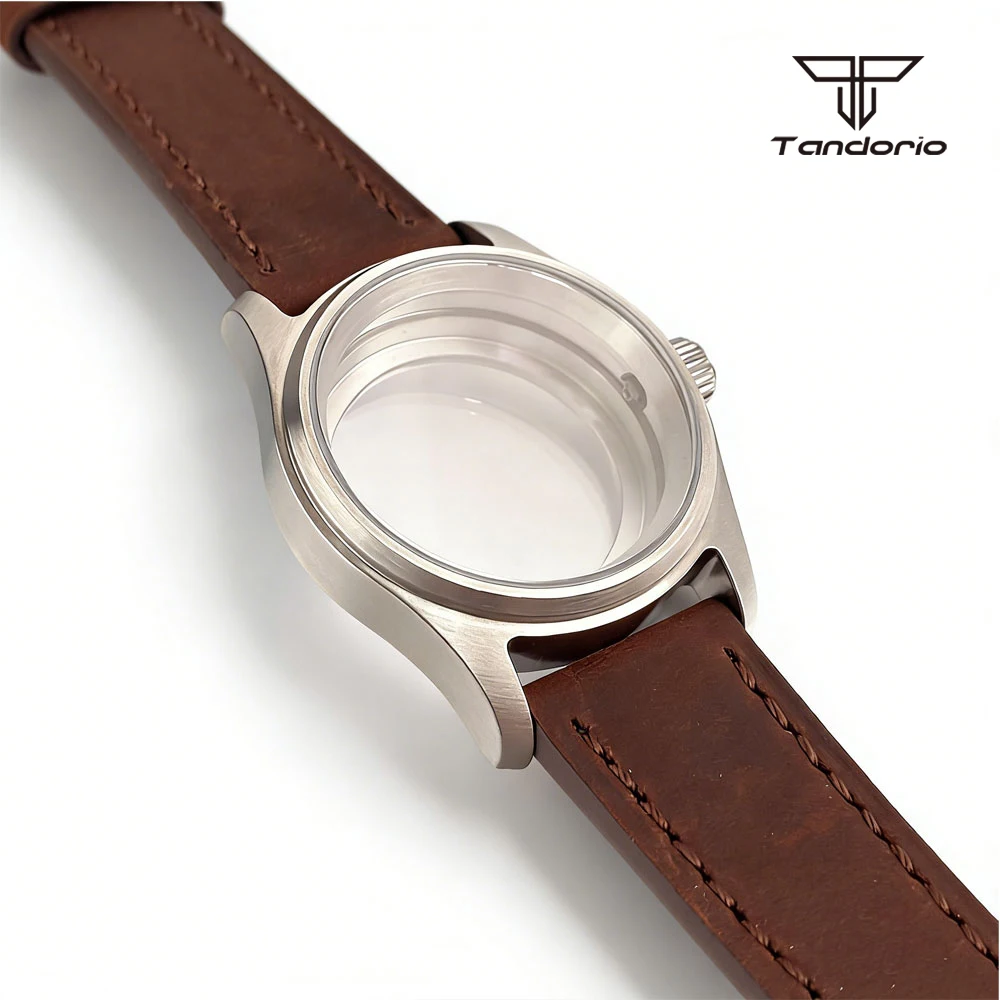Stahl 36mm/39mm Piloten-Uhrengehäuse+Armband Saphirglas Passend für NH34 NH35 NH36 NH38 Miyota8215 8205 ETA2824 PT5000 ST2130 Felduhrenteile – Detail 14