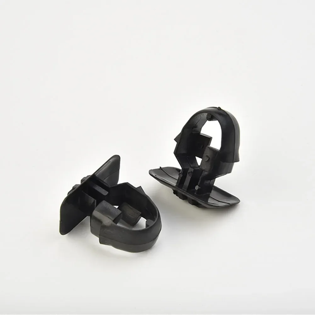 Heat Resistant Waterproof Easy Installation Clips W/ Grommet Bracket Car Gloss Kit Accessories Black Nylon Side