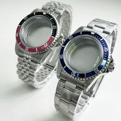 39.5 mm various color bezel Steel case strap Nh35a Nh36 Nh34 Automatic Sports watch replacement accessories