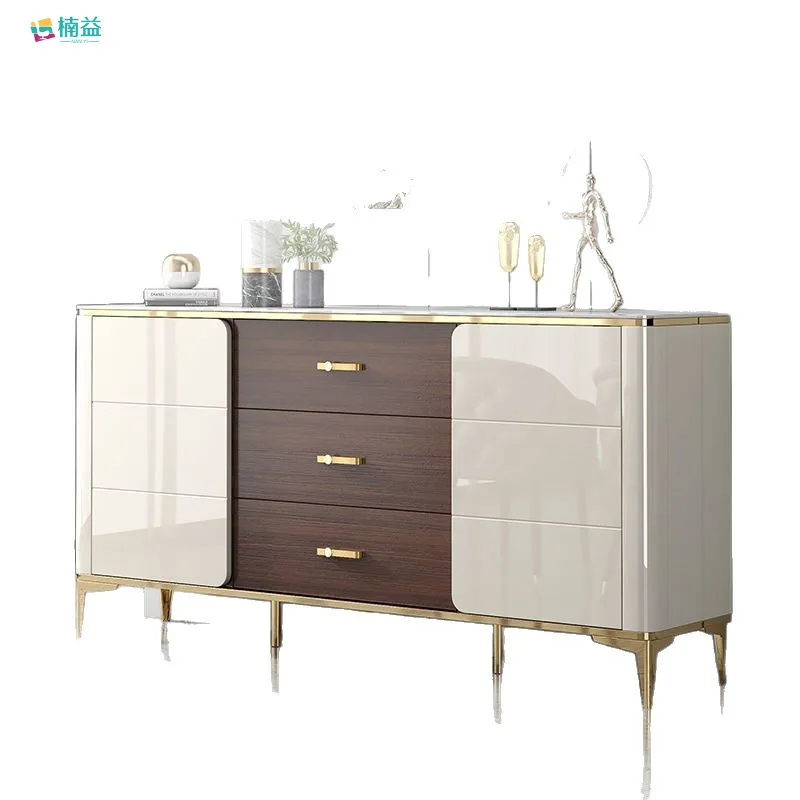Yjq rock slab  dining side cabinet against the wall wine cabinet tea cabinet living room entrance storage kitchen cupboard