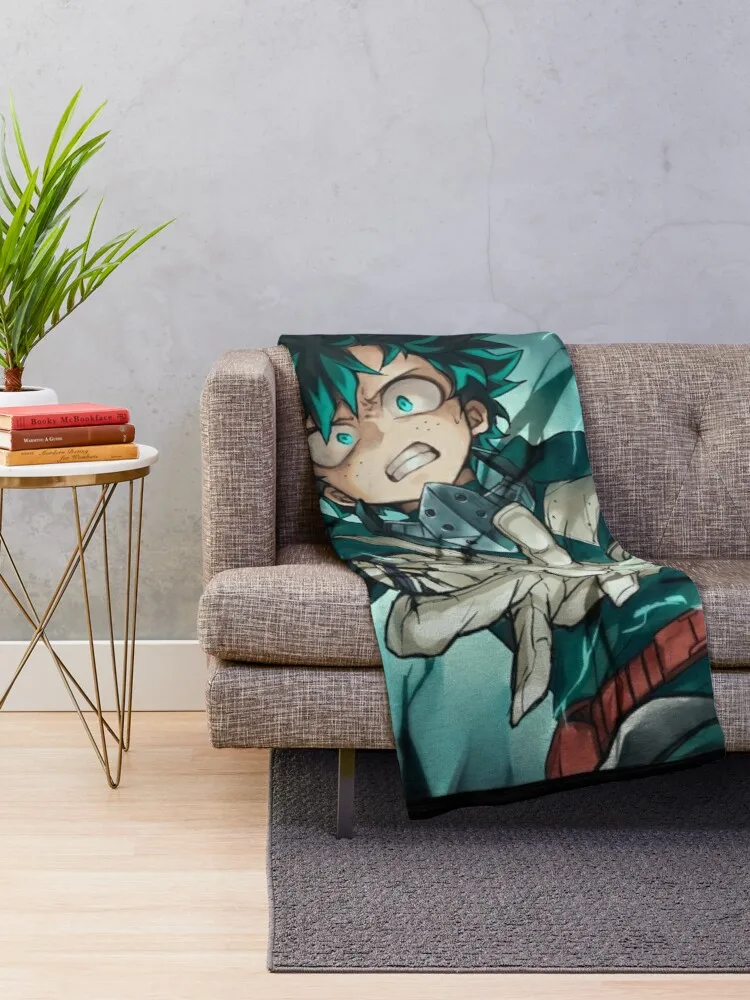 deku (izuku midoriya) Throw Blanket luxury brand blanket