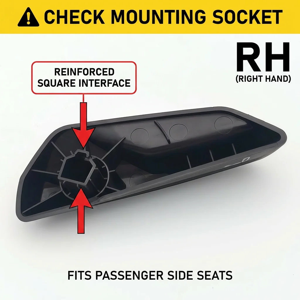 7482617107 RH Seat Backrest Adjustment Handle for Renault Range T C K for Volvo FH4 FM4 Truck Seat Release Lever Passenger Side view 5