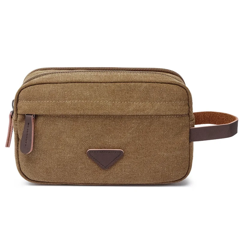Canvas bag - Portable toiletry and cosmetics handbag - Handheld bag for enhancing quality - Storage bag for ladies - Nail art ba