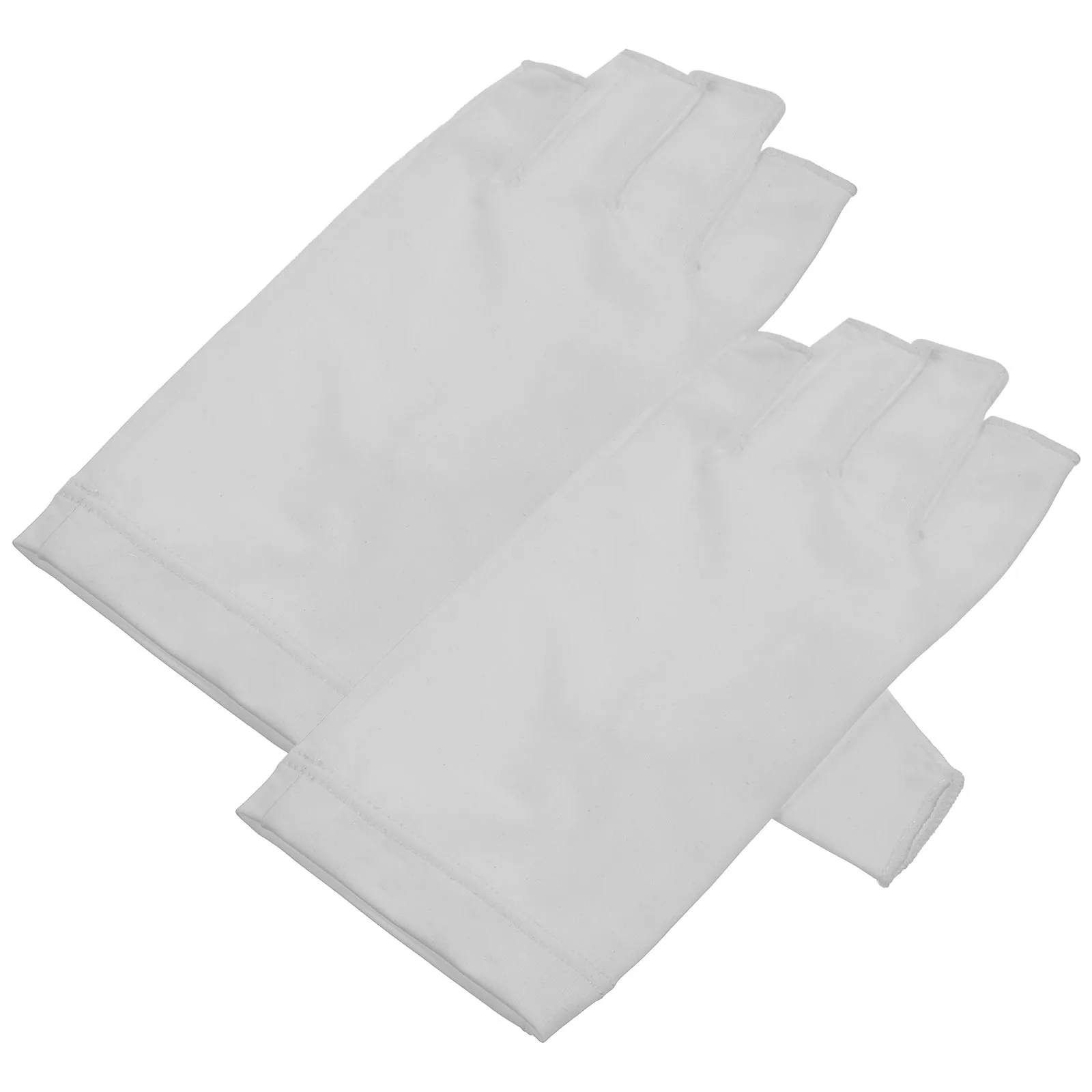 1 ペア紫外線保護ネイル通気性指なしジェルマニキュア手袋手の保護抗紫外線シールド女性用