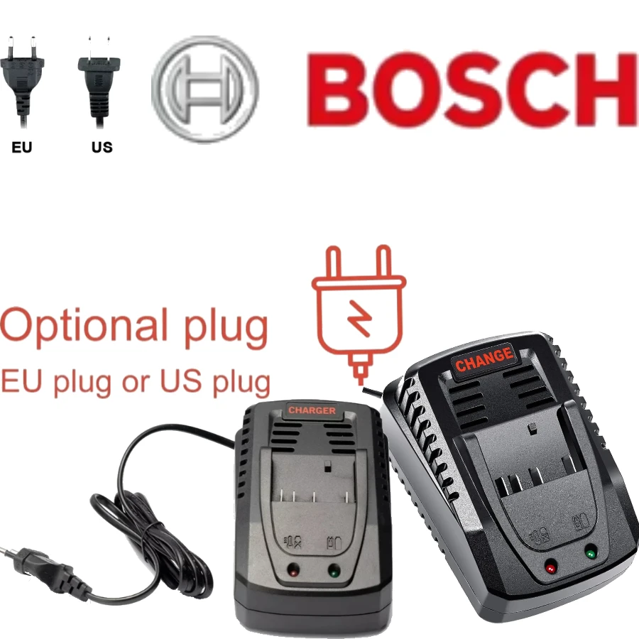 BOSCH Original GAL12V/18V-80 Dual Voltage Fast Charger for Bosch 12V 18V AMPShare Li-ion Battery Cordless Drill Impact Wrench