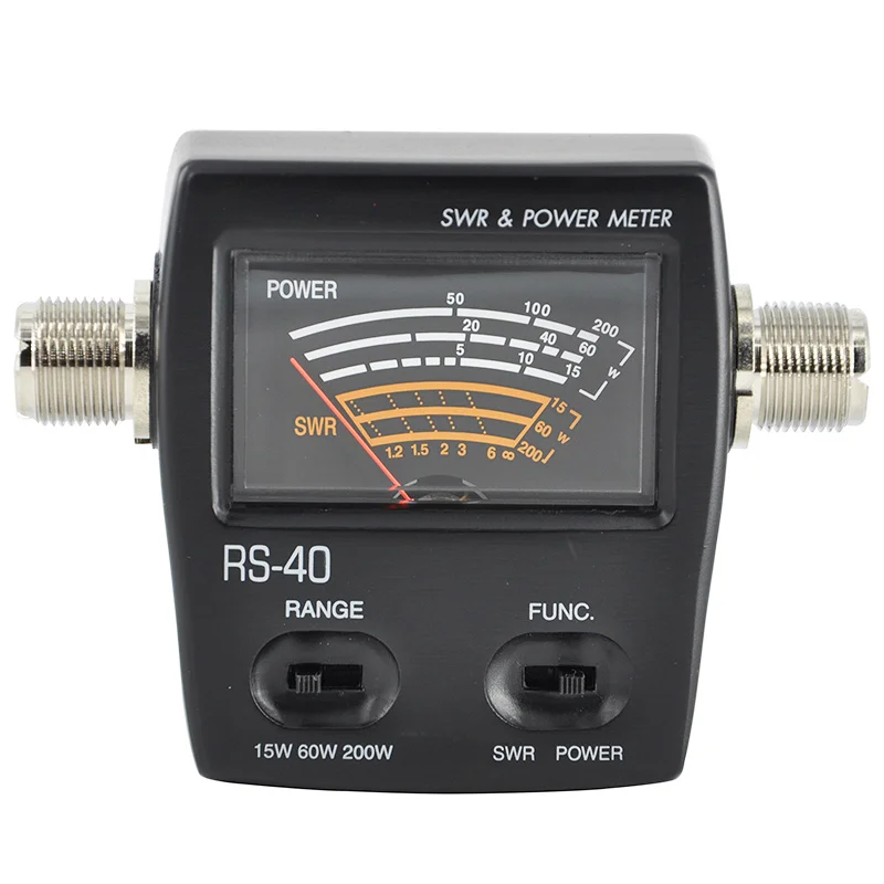 RS-40 200W SWR & Power Meter PWR SWR Meter 140-150MHz 430-450MHz VHF UHF SWR Power Meter