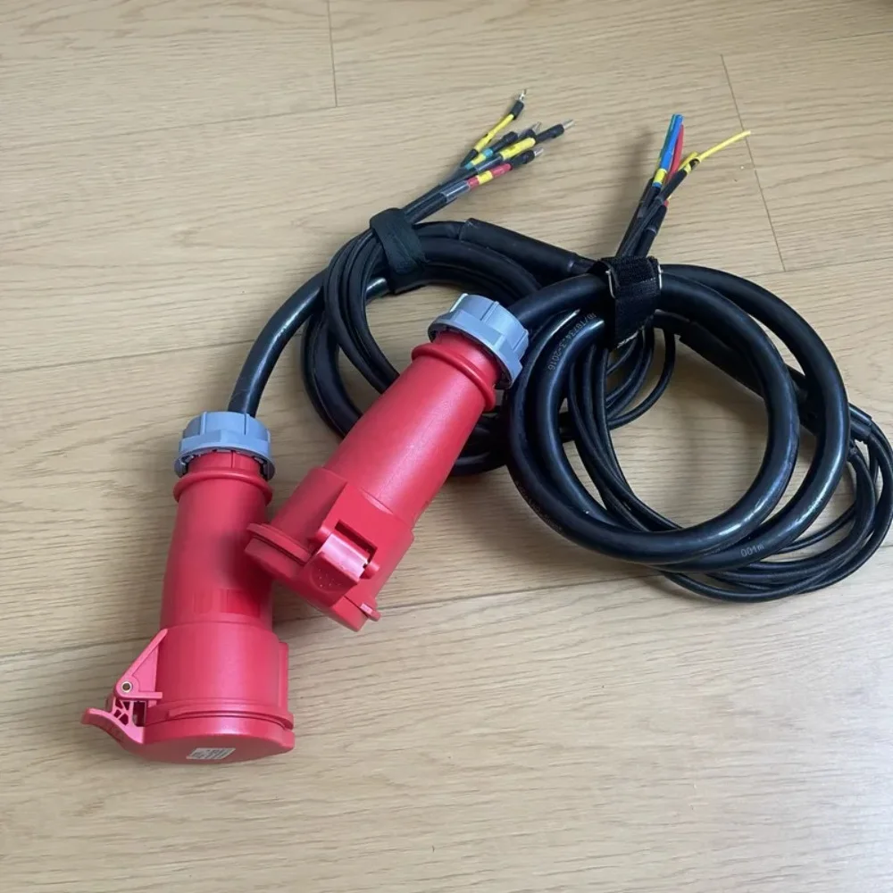 32A aviation plug-in distribution box adapter cable, power straight box adapter 32A5 pin female 4x6 + 2.5mm