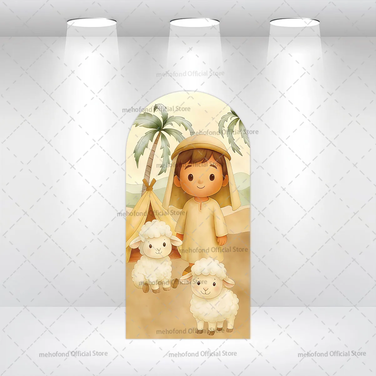 Mehofond Custom Jewish My Baptism Bible Bless Boy Birthday Party Baby Shower Cover Chiara Arch Background Decor Backdrop