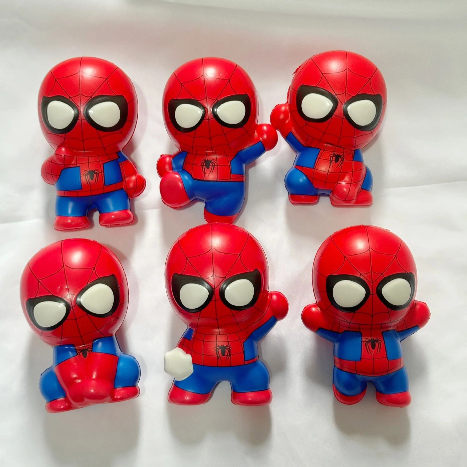 الكرتون الشكل الدمى الرجل العنكبوت الإجهاد الإغاثة اللعب انتعاش بطيء أنيمي لطيف بولي الإجهاد الإغاثة اسفنجي لعب الأطفال هدايا عيد ميلاد