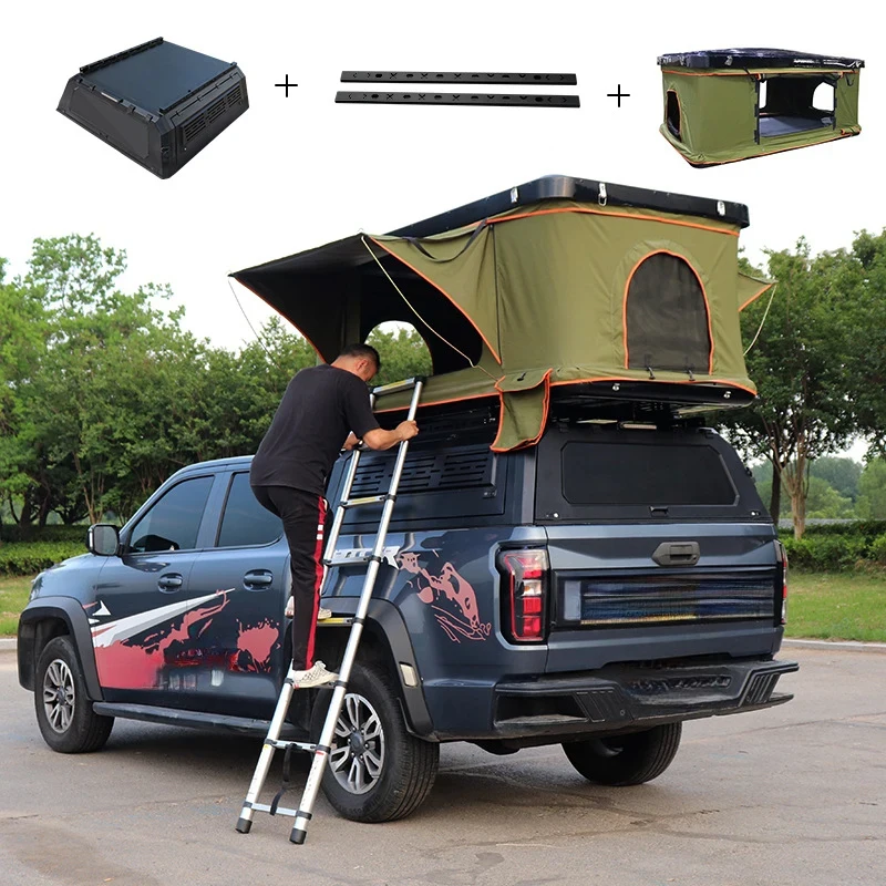 Best Selling Storage Crossbars Multifunctional Lage Racks Pickup Trucks Three High Aluminum Alloy Tailbox Canopies