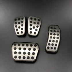 Car Accessories Stainless Steel Pedal Pads Cover Case For Ford Fiesta Ecosport B-MAX for Mazda 2 2007-2014