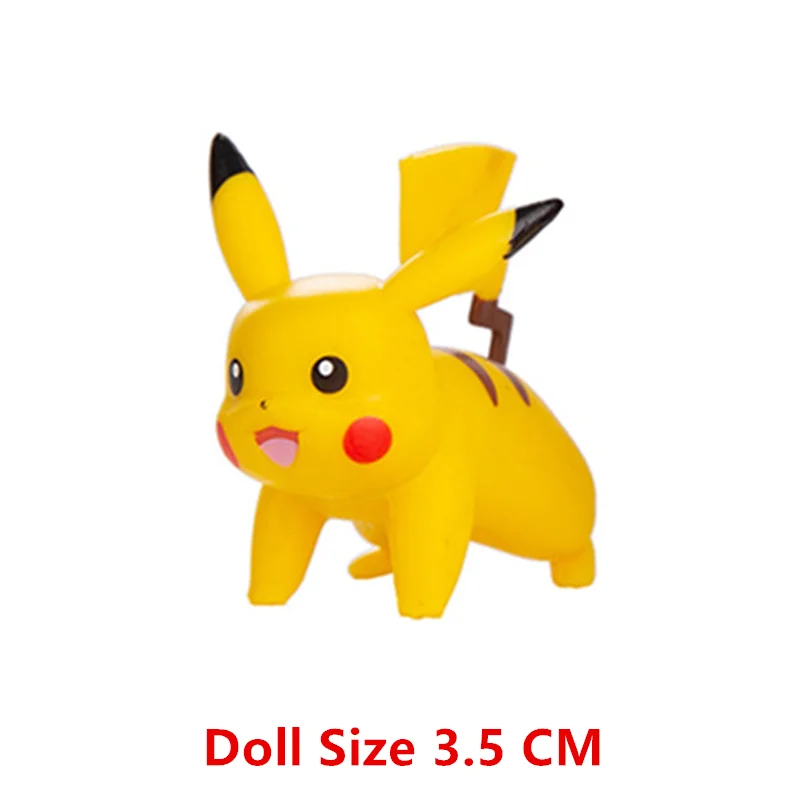 Pokemon Anime-Figuren Pikachu Mewtwo Flying Dragon Meowth Sammelfigur Actionfiguren Modell Geburtstagsgeschenke Großeinkauf Set