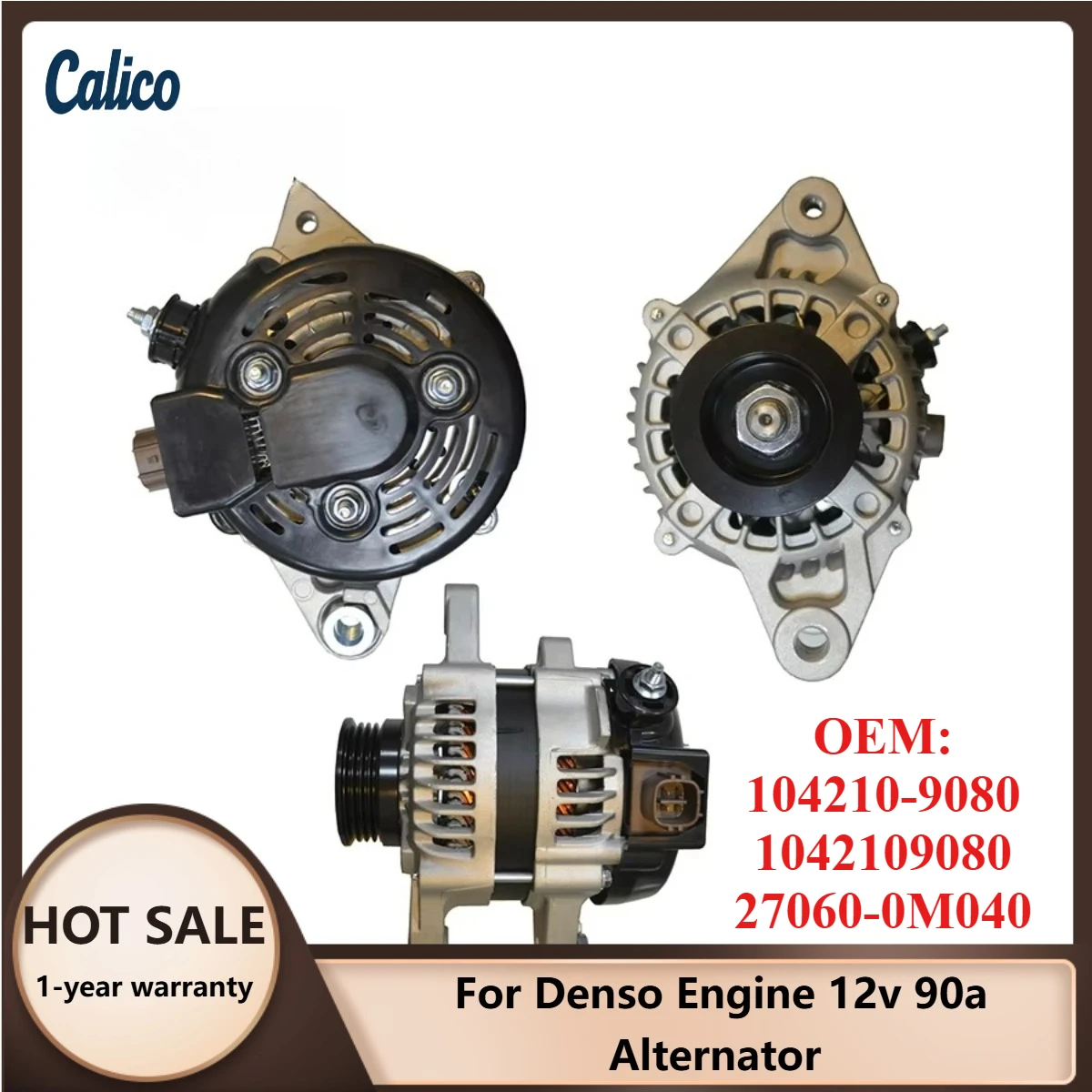 

High Cost-effective Suitable for Denso Engine 12v 90a Alternator 104210-9080 1042109080 27060-0M040